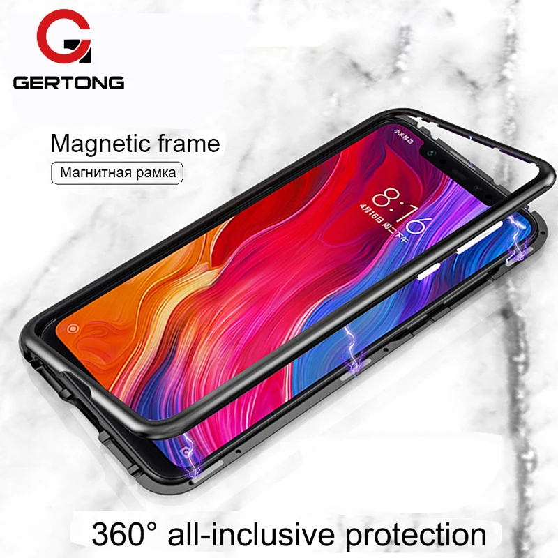 Чехлы с магнитной адсорбцией и откидной крышкой для Xiaomi Mi 8 Mi8 SE 360 полное покрытие