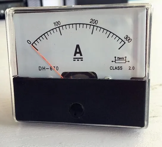 DH-670 DC 0-300A аналоговая AMP Панель Амперметр со стрелкой тип панель измерителя тока + шунт