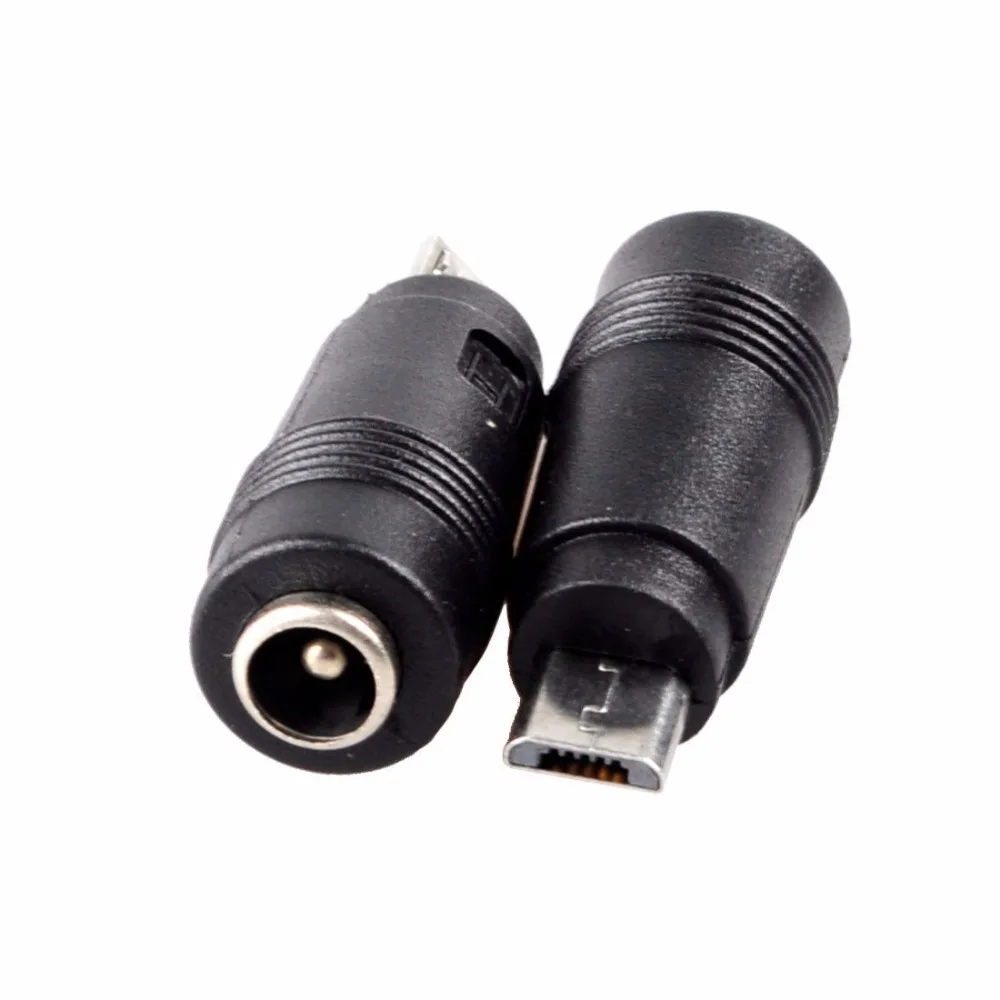 2 шт./лот 5 5x2 1 мм DC разъем питания куртка Женский к Micro USB Мужской зарядный адаптер