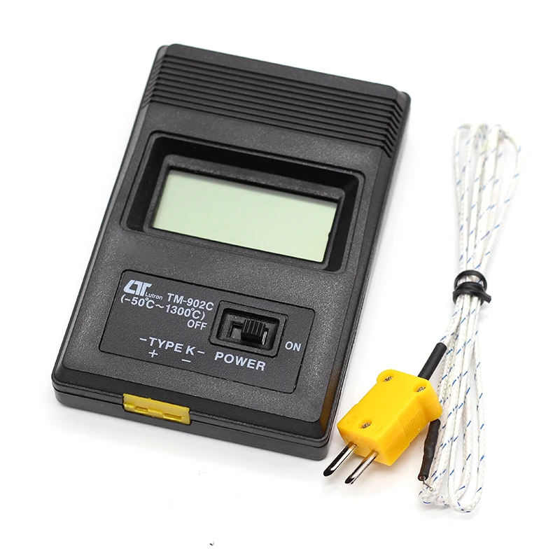 

TM-902C (-50C to 1300C) Temperature Meter TM902C Digital K Type Thermometer Sensor + Thermocouple Probe detector