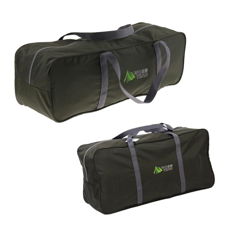 2Pcs Waterproof   Oxford Cloth Outdoor Travel Duffel Bag Camping Equipment Zipper Storage Bag M/L For Camping Hiking Travel