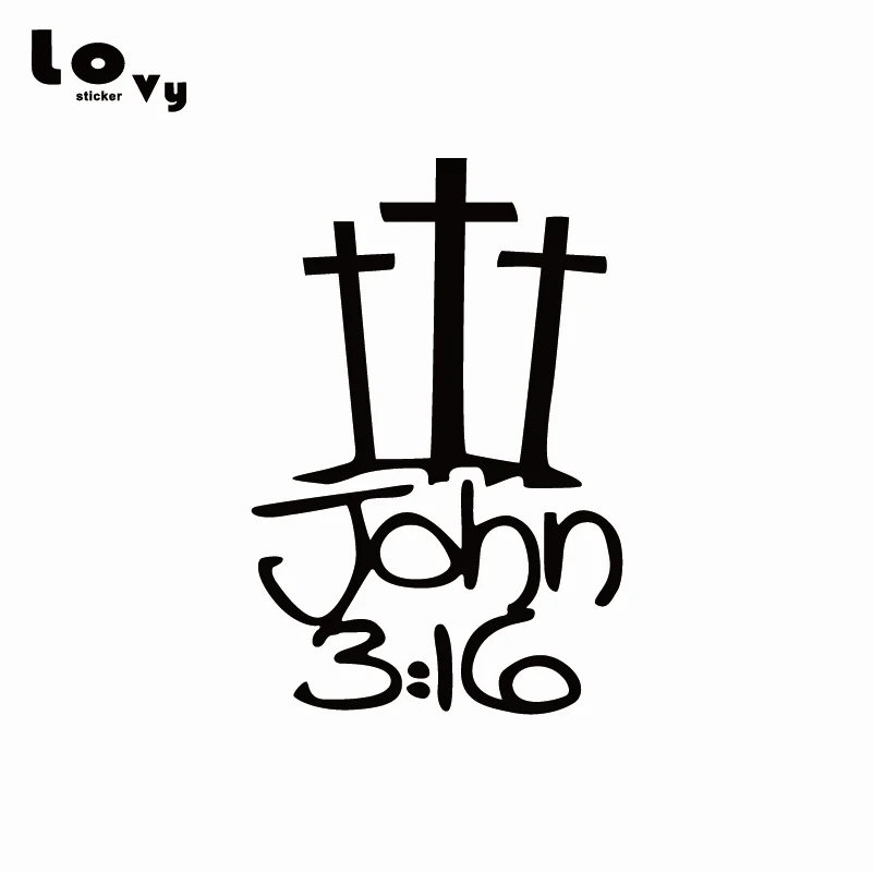John 3:16 Religious Car Auto Truck Window Lap Top Vinyl Decal Sticker 