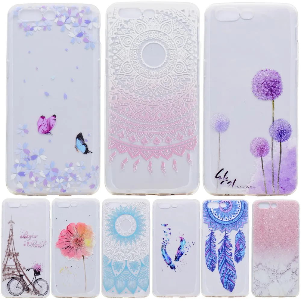 

BigChen For OnePlus 5 Case Luxury Cartoon TPU Case Cover For Oneplus 5 One Plus 5 Silicone Phone Protective Back Cover Skin