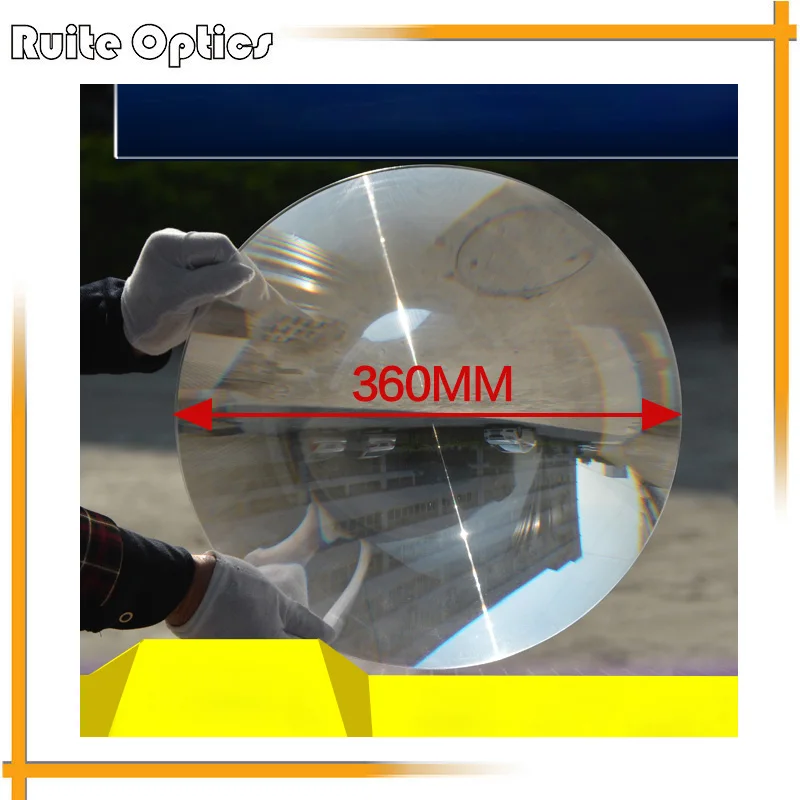 1PC 360mm Large Dia Round PMMA Plastic Big Solar Fresnel Condenser Lens