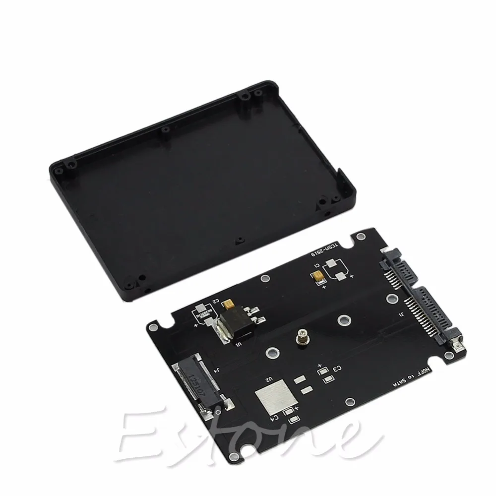 

1 Pc Enclosure M.2 NGFF SSD to 2.5" SATA Adapter Card With 7MM Thickness Case New High Quality