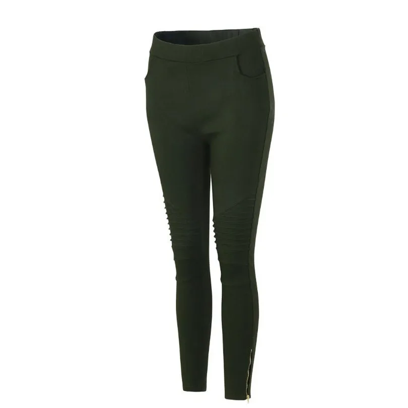 VISNXGI Spring Winter Faux Suede Leggings Fold High Waist Retro Elastic Stretchy Slim Women Pencil Pants Plus Size Sports Pants