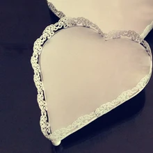 В форме сердца кружева белый лоток для пирожных кованого железа фруктовые закуски сервировка десерта держатель лоток Стенд