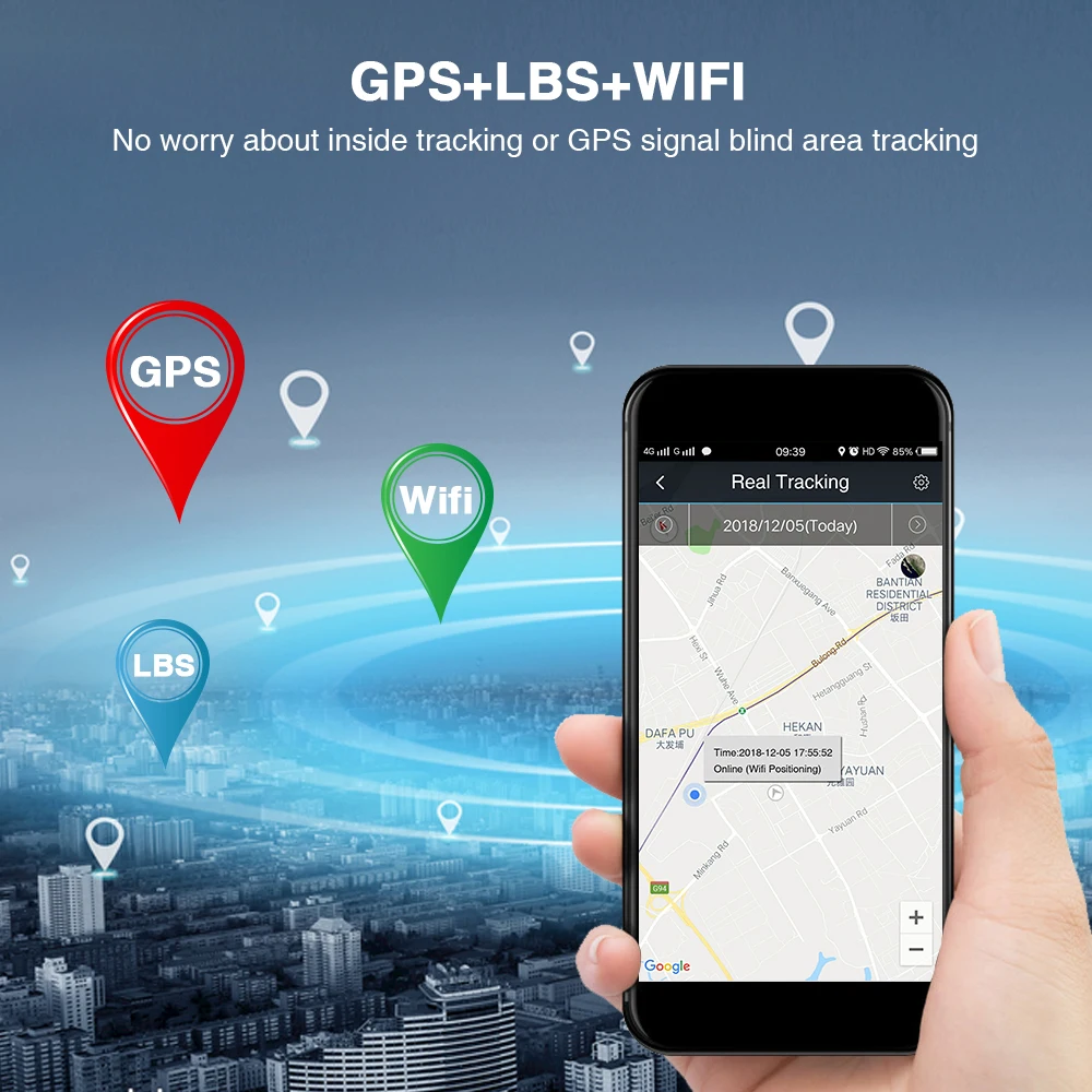 GPS локатор с защитой от потери портативный трек в режиме реального времени сигнал