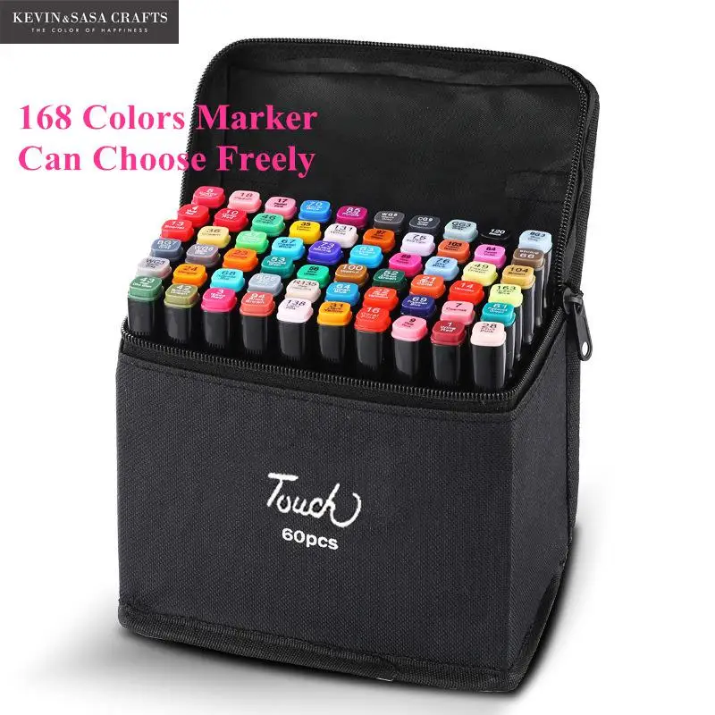 

1 Color Paint Marker Can Choose Total 168 Colors Pen Alcoholic Oily Based Ink Art Marker Dual Headed Sketch Markers Art Supplies