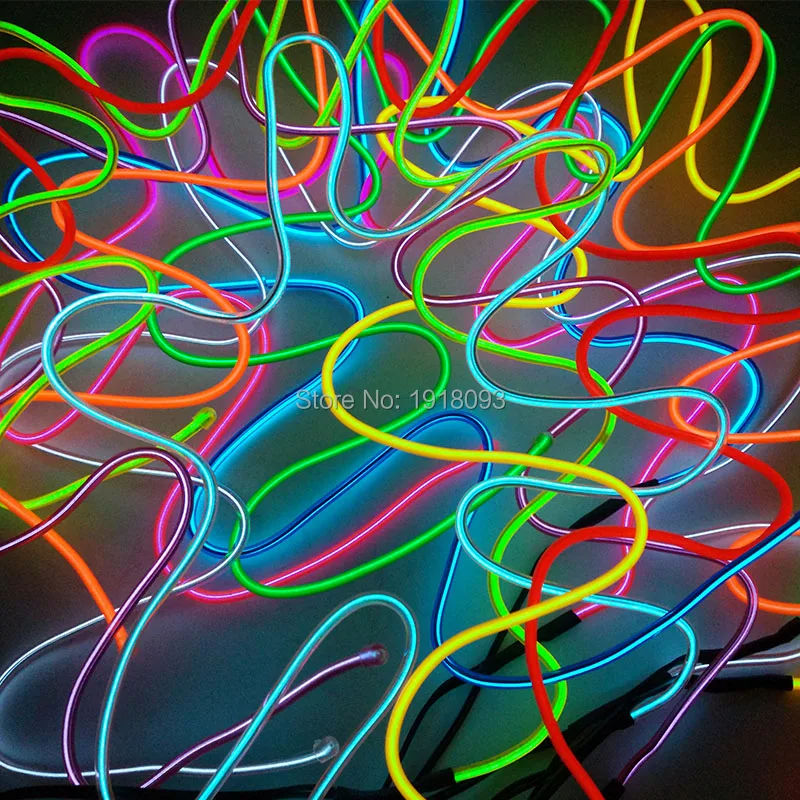 EL продукт 10 цветов Полужесткий EL провод светодиодный светильник неоновый светильник для творчества DIY светящаяся модель ручной работы