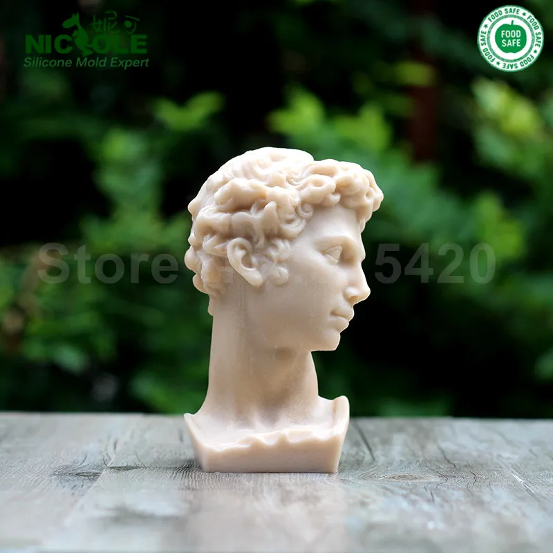 Ручной работы бетонные формы цемент Статуя Формы домашние силиконовые формы для мыла