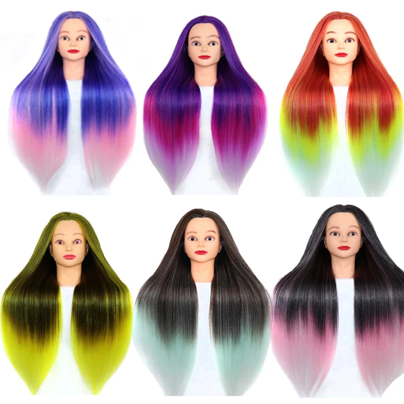 rainbow hair mannequin