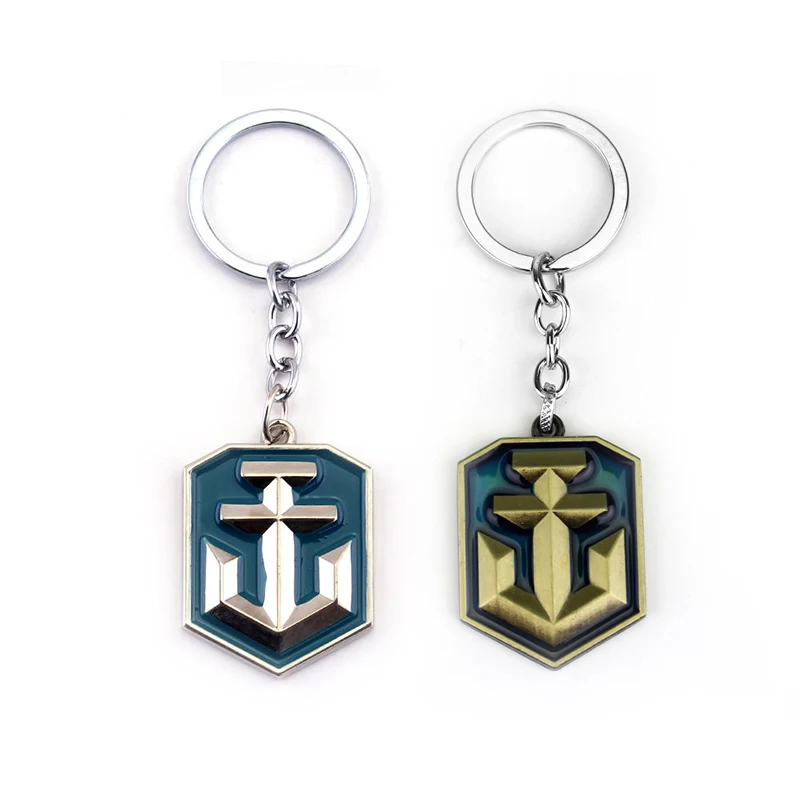 

Game World of Tanks WOT Silver coppery All Metal Bullet Symbol Keychain Dumitru Key chain Ring For Men's Gifts Chaveiro Llavero
