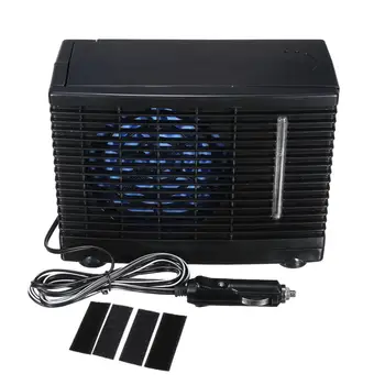 

12V Low Power Portable Balck Car Cooling Fan Water Ice Evaporative Air Conditioner for Outdoor Indoor