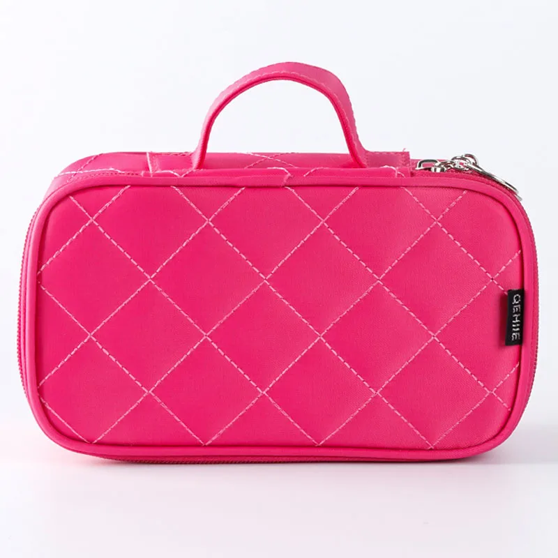 Waterproof Double-layer Cosmetic Bag Creative Geometric Rhombic Wash Bag New Nylon Storage Bag Portable Portable Cosmetic Case Waterproof Double-layer Cosmetic Bag Creative Geometric Rhombic Wash Bag New Nylon Storage Bag Portable Portable Cosmetic Case
