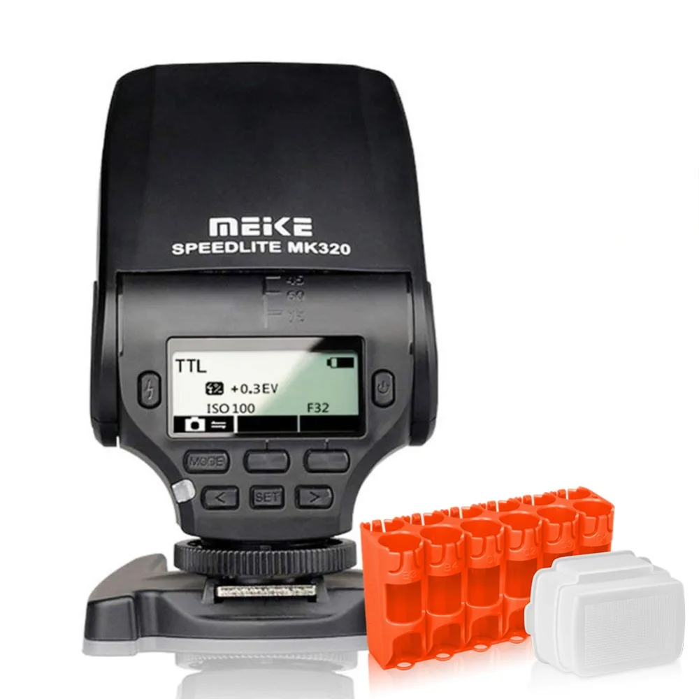 Вспышка Meike MK320 HSS master control TTL для Nikon D7100 D7000 D5200 D5100 D5000 D800 D600 D90 D80 Z6 Z7 | Электроника