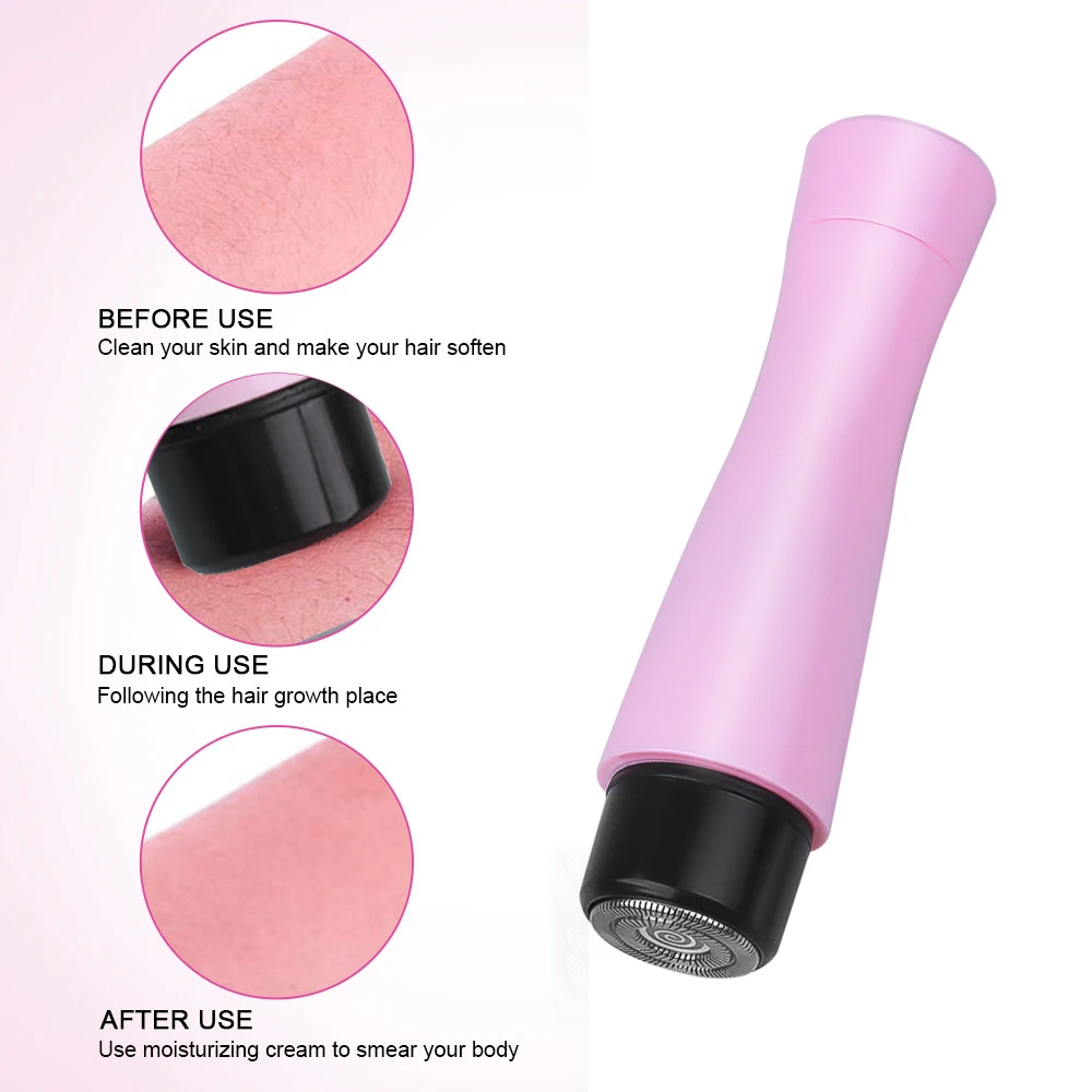 

Mini Electric Lady Epilators Women Shaver Waterproof Female Body Hair Removal Razor Facial Depilation Machine Armpits Trimmer