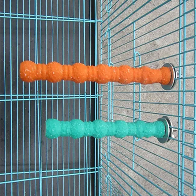 Bird Wood Perch Stand Paw Grinding Stick Platform for Parrot Budgies Parakeet Cockatiels Conure Cage Accessories (Random Color) 5