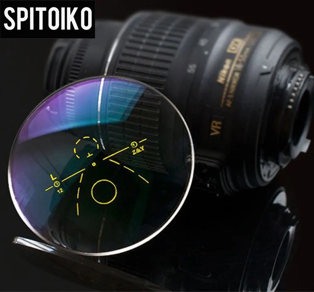 SPITOIKO 1.56 1.61 Index Progressive Lens with Anti Reflective Coating