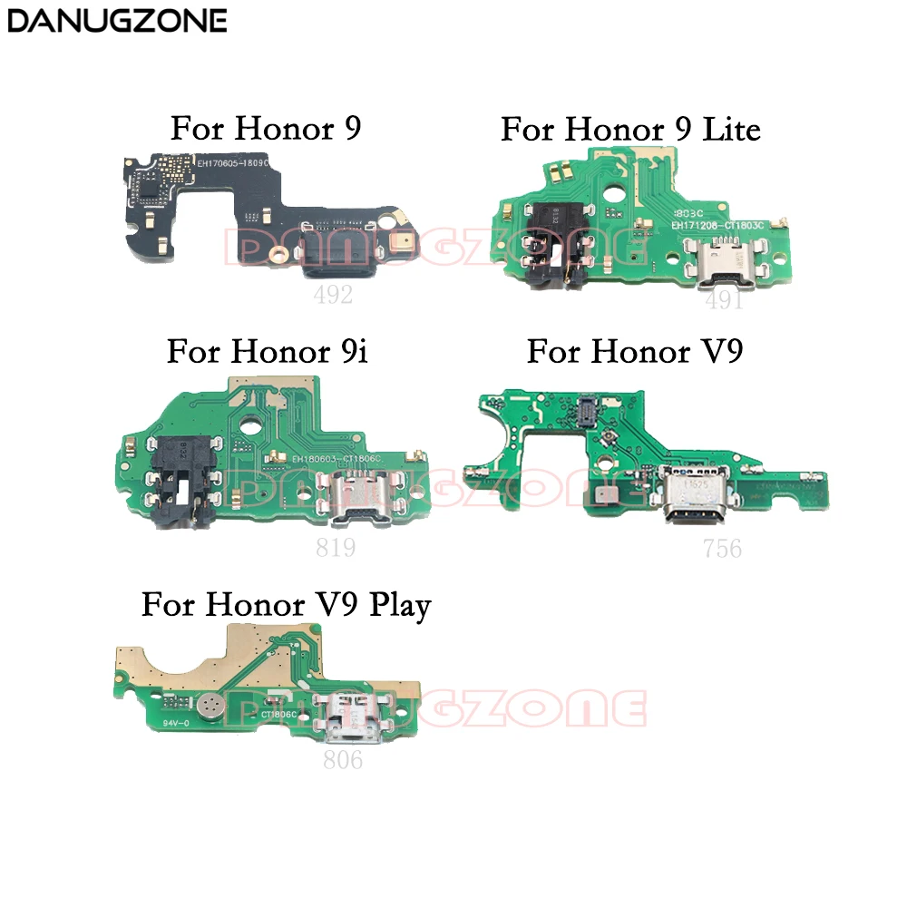 

USB Charging Port Dock Plug Jack Connector Charge Board Flex Cable With Microphone For Huawei Honor 9 Lite 9i V9 Play Honor9