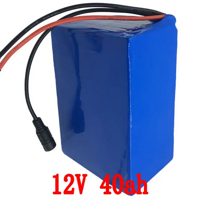 Best price at $236 Cheap Brand battery 40ah lithium 12v 40ah ion 12v battery pack rechargeable 40ah for ups laptop power bank 12v cell ebike + 3A charger