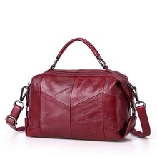 Женская сумка-мессенджер из натуральной кожи, винтажная женская сумка через плечо, мягкие повседневные сумочки для шопинга