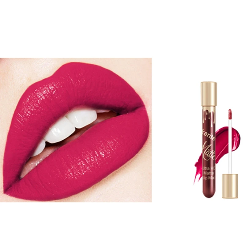 

Kiss Beauty Lip Kit Matte Liquid Lipsticks Sets Long-Lasting Lip Gloss Waterproof Lip Liner Pencil Kiss Beauty Lips Makeup