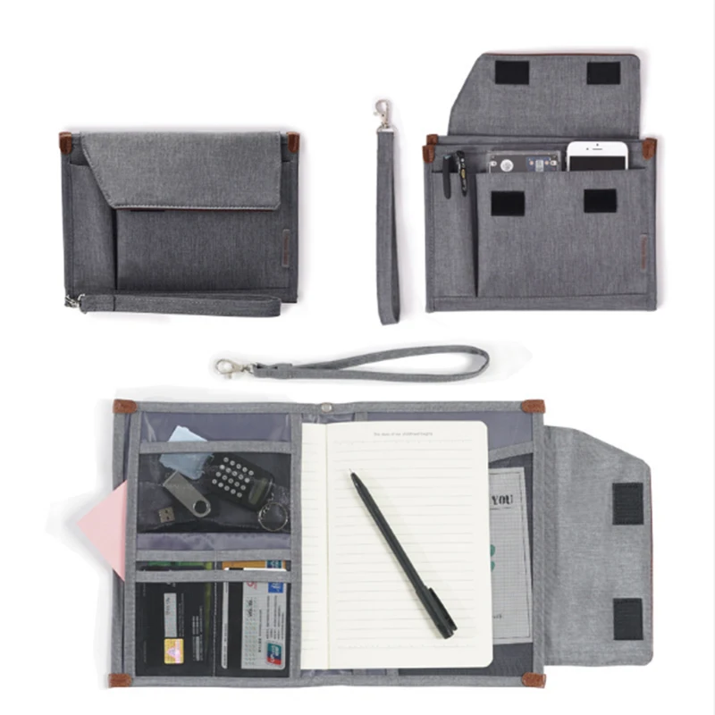 

Document storage bag business multi-layer document identification bag portable data bag multi-function passport bag waterproof