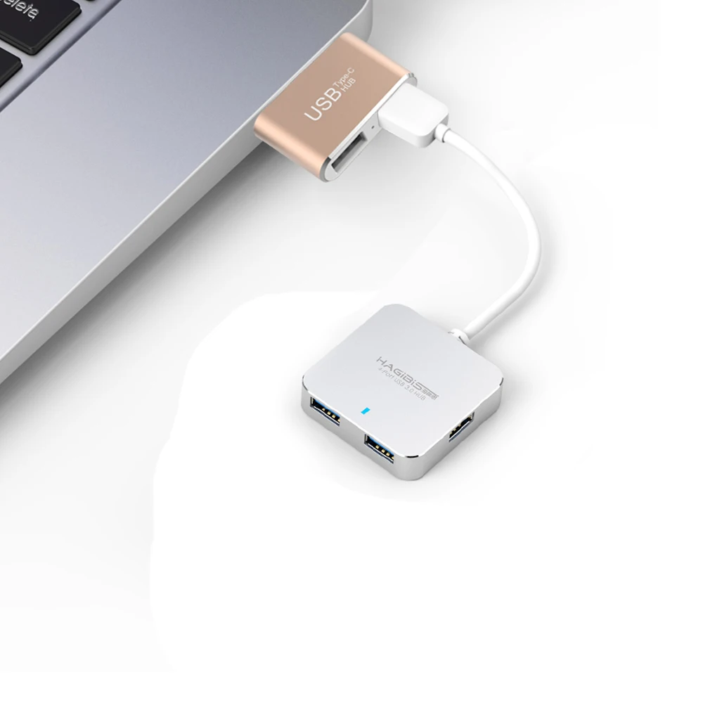 TUTUO USB-C штекер USB-A 3,0 Женский OTG адаптер алюминиевый сплав тип-c концентратор для MacBook/Chromebook Pixel/мобильных телефонов(золото