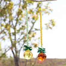 H& D люстра Suncatchers хрустальный шар кулон-тыква хрустальные шары для дома, офиса, украшения сада-2 комплекта