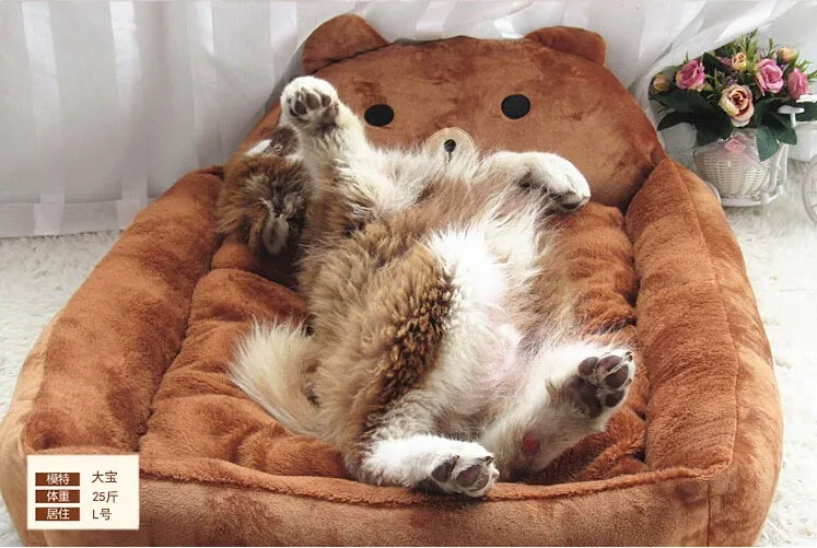 Fine joy милые животные кошка собака животные кровати коврики Тедди для питомца для собаки Диван домашнее животное Кошка Кровать Дом большое одеяло подушка корзина поставки S-XL