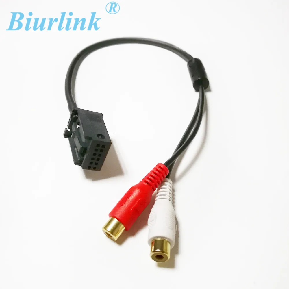 

Biurlink Car Radio Auxiliary Lead Media RCA Cable Adapter for Opel CD30 MP3 CDC40 CD70 NAVI DVD90 NAVI