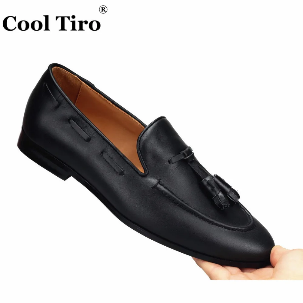 black Leather Belgian Loafers Casual shoes  (7)