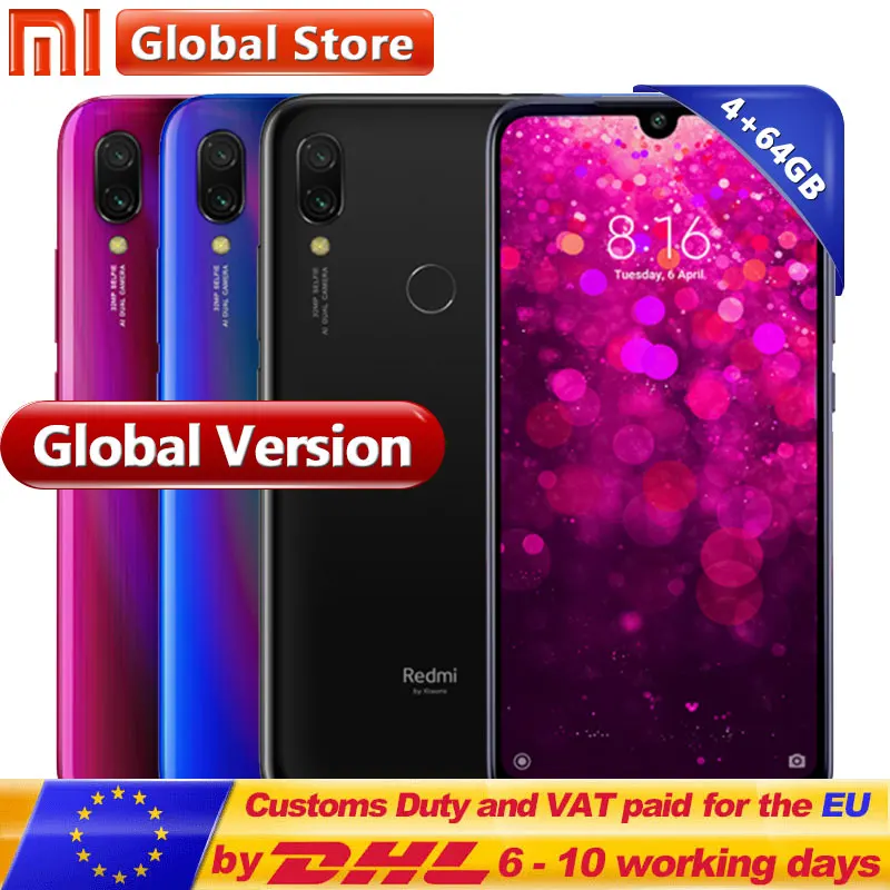 

Global Version Xiaomi Redmi Y3 4GB 64GB Smartphone Snapdragon 632 Octa Core 4000mAh 6.26" Front 32MP Aura Prism Design