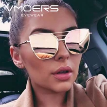 VMORS font b Ladies b font Pink Mirror font b Sunglasses b font Women Brand Lunette