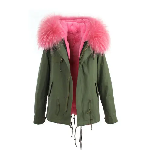Американский стиль, зимняя модная повседневная куртка с капюшоном из натурального меха енота на толстой подкладке, джинсовые пальто, куртки, женские парки, бренд - Цвет: C2