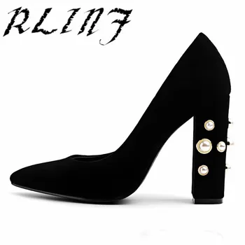 

RLINF 2018 New Pointed Suede Shallow Mouth with Single Shoes