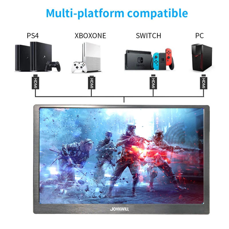 15 6 дюймов FULL HD lcd Тонкий игровой монитор с ЧПУ портативный ПК ips сенсорный экран 2