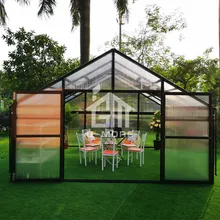 Алюминиевая оранжерея Открытый 4 м ширина сад зеленый дом для продажи