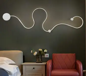 

post-modern Scandinavian modern minimalist creative wall lamp led bedside bedroom aisle corridor hotel Wall light