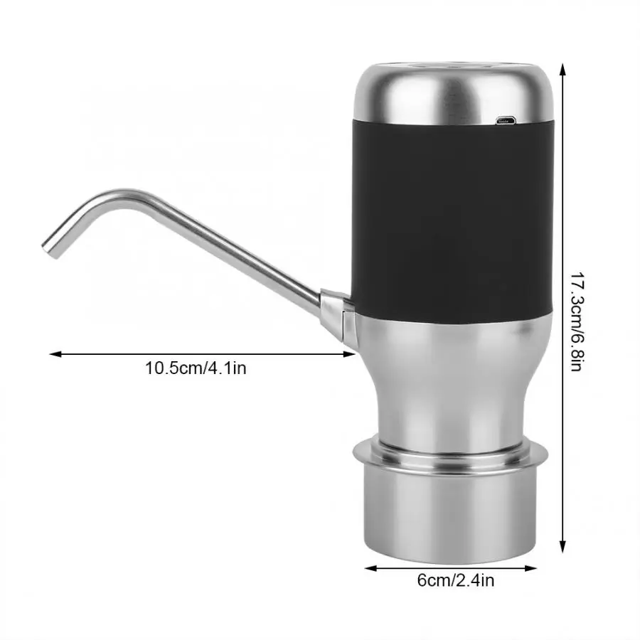 Интеллектуальный водяной насос автоматический портативный беспроводной диспенсер для воды(батарея в комплекте)(черный