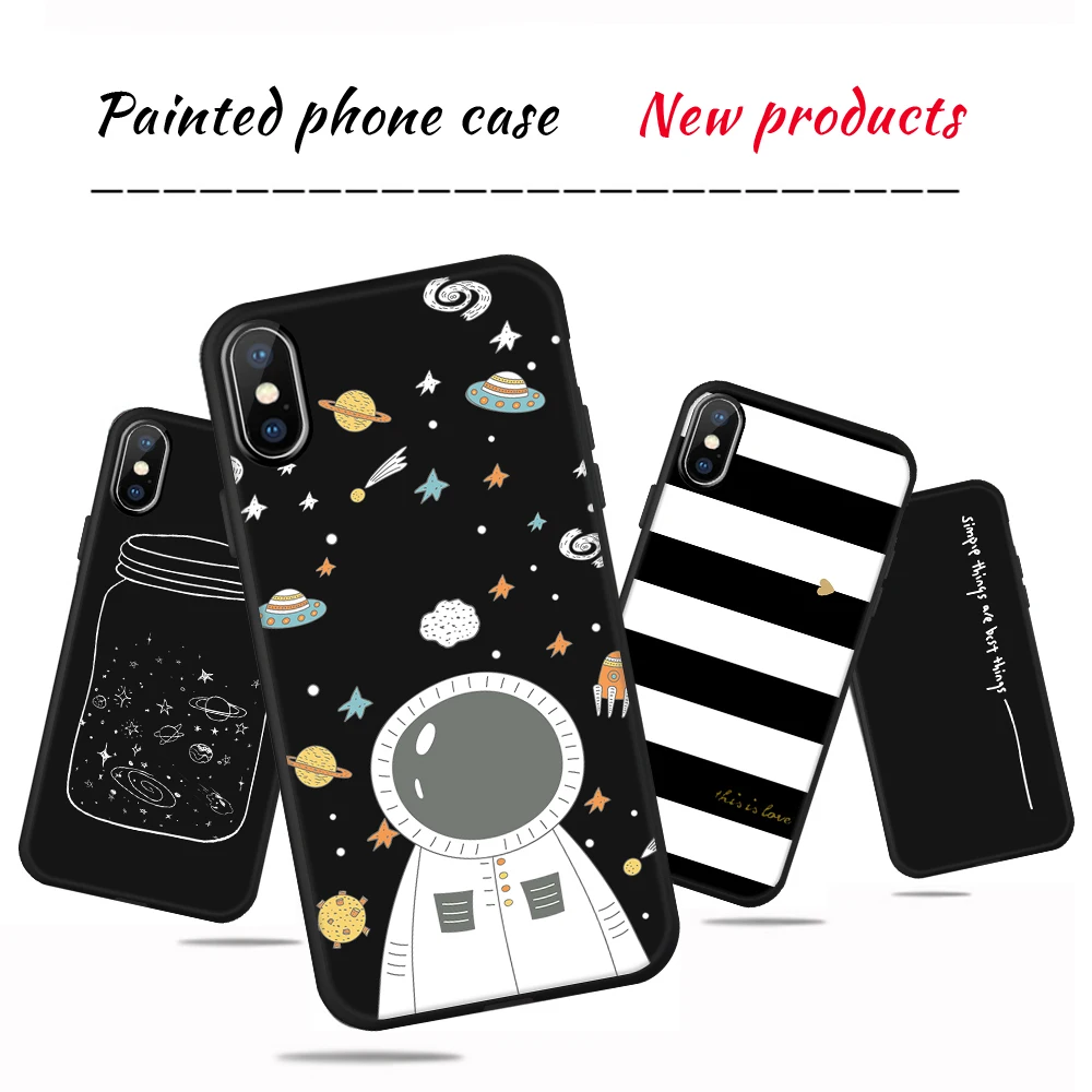 clear iphone 12 case Astronaut Phone Case For iPhone 13 11 12 Pro Max 7 8 6 S Plus X XS Max XR Soft Silicone Cover For iPhone 12 13 Mini Pattern Case best iphone 12 case