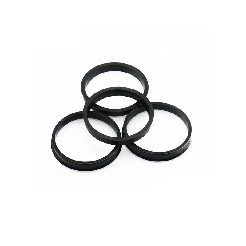 

4PSC 73.1mm - 57.1mm Wheel Center Collar Hub Centric Ring Black Plastic