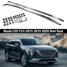 For Mazda CX9 CX-9 Roof Rack Rails Bar Luggage Carrier Bars top Racks Rail Boxes Aluminum alloy