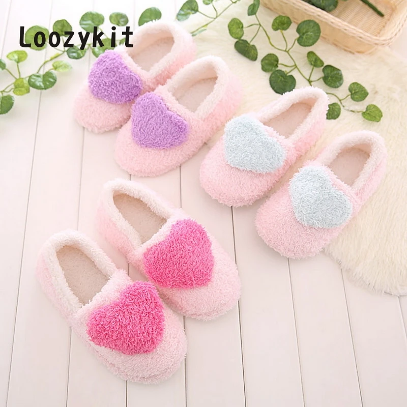 

LOOZYKIT Lovely Velvet Women Ladies Home Anti Slip Bowknot Slippers Indoor Shoes 2019 Slippers Soft Shoe sapato feminino