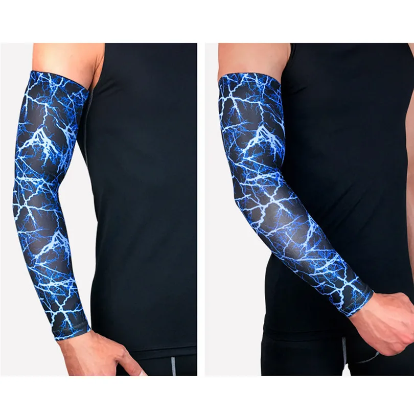 1PC Glove Arm Sleeves Breathable Gloves Anti-Slip Cuffs UV Protection Compression Sun Sleeves Handschoenen 40MAY0312