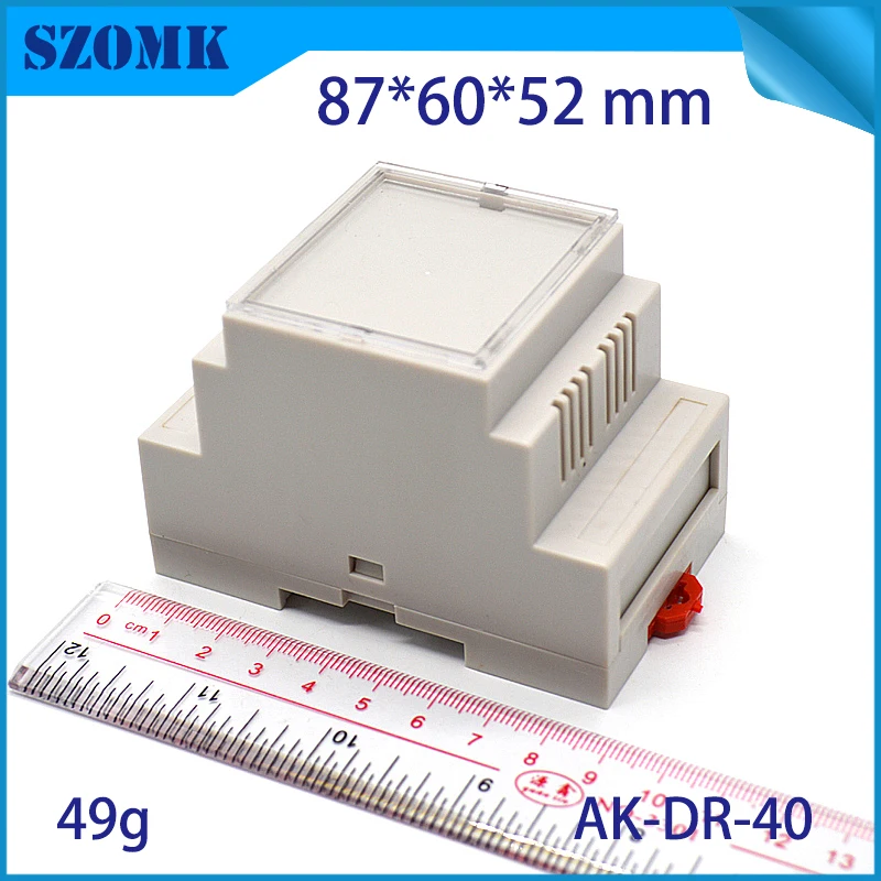 1 шт., 87*60*52 мм din рейка пластиковая коробка корпус распределительная коробка Электроника пластиковый корпус управления PLC устройство корпус