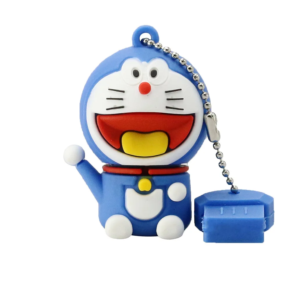 USB 2,0 флеш-накопители мультфильм Doraemon Cat карта памяти, Флеш накопитель 4 ГБ 8 ГБ 16 ГБ 32 ГБ 64 ГБ 128 Гб флешки Usb-флэш-диск подарки