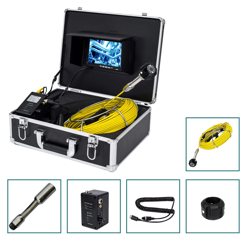

Factory Price 23MM Camera Head 7 Inch Monitor 20M Cable Sewer Pipe Inspection Camera System Used For Underground Pipe Inspection