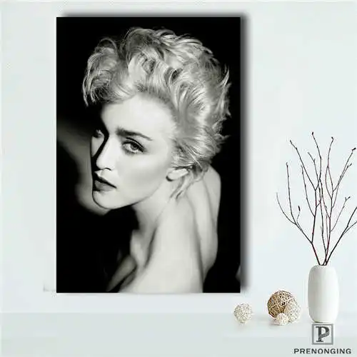 

Custom Madonna (4) Poster tree art Printing Posters Cloth Fabric Wall Art Pictures For Living Room Decor#18-12-05-68